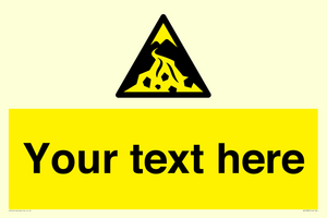 Custom Warning: Debris flow zone